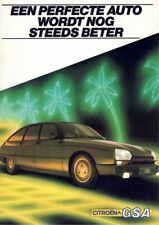Catalogue brochure Citroën GSA / Break 07/1983 Pays Bas Nederland