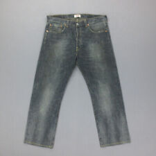 Jean Droit Levi's 501 W34 L30 Bleu Stonewash Coton Boutons
