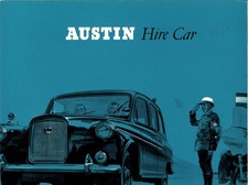 Catalogue prospekt brochure Austin Taxi / Hire Car c. 1963 UK - réf. 1955/C