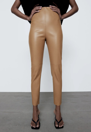 Zara new woman faux leather - new,
