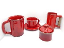 Robert & Jean Cloutier - Service à café en terre cuite émaillée - Années 1960