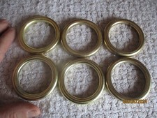 anciens Anneaux de Rideau en Laiton Lot de 6  D/6.9CM