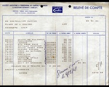 PARIS (IV°) EPICERIE / ALIMENTATION "Organisation CODEC" Facture en 1961