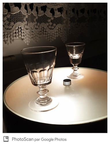 Verres côtes plates - 2, à