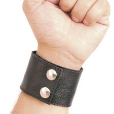 Cuff bracelet genuine leather