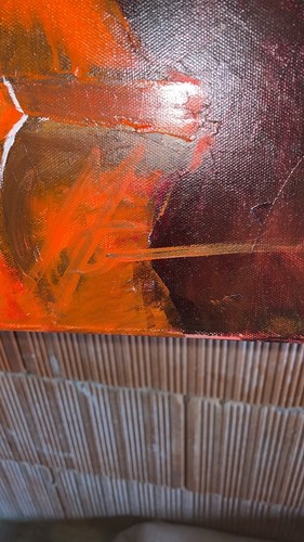 Tableau acrylique signé - tableau,, acrylique,