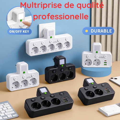 Multiprise murale prises - 4,