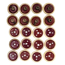 Anciennes pièces détachées MECCANO 20 x roues & pneus caoutchouc