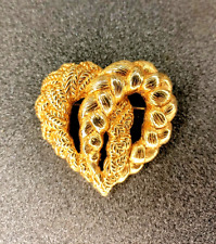 Ancienne Grosse Broche Cœur Signé : Guy Laroche.