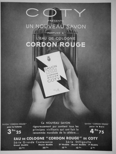 Publicité 1935 coty savon - publicitÉ,