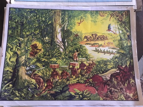 Ancienne affiche scolaire - ancienne, an