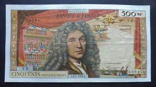 500 francs molière - , "molière"