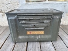 Ancienne Caisse Militaire À Munition Collection Déco Jeep Rangement Matériel