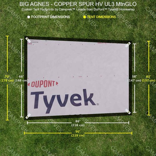 Tyvek footprint for the - footprint,