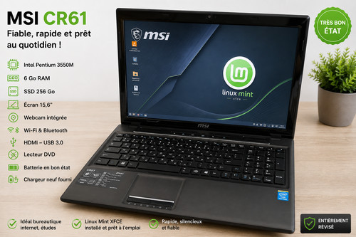 Portable msi cr61 ssd - pc,