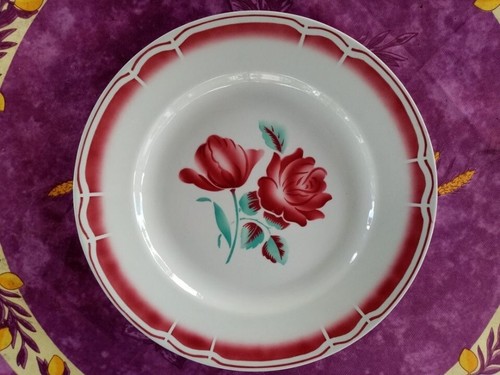 Plat rond porcelaine - plat,