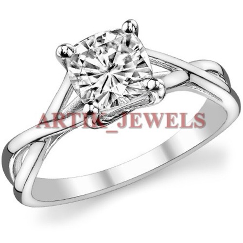 Moissanite avec 14k plaqué - moissanite,