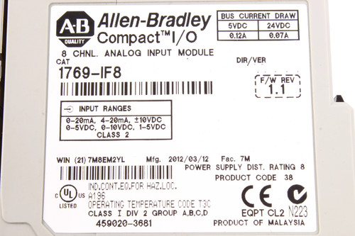 1769 if8 compackt allen - i/o,