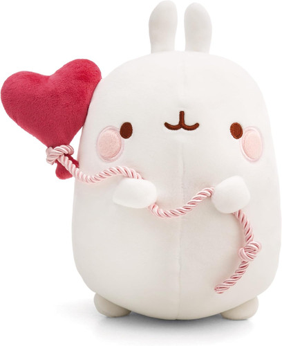 Peluche blanc avec cœur idée - avec,