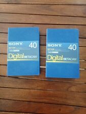 lot 2 K7 Sony Digital BETACAM-BCT-D40 New-bande métal tape-vidéo numérique 
