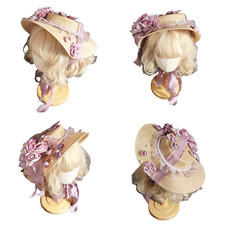 Chapeau plat femme victorienne