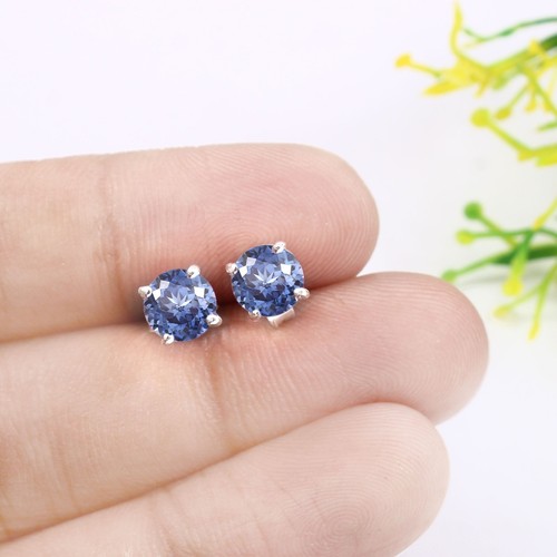 Boucles oreilles saphir - d’oreilles,