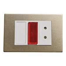 Original LEGRAND Mosaic triple Prise Interrupteur Voyant Vintage Neuve