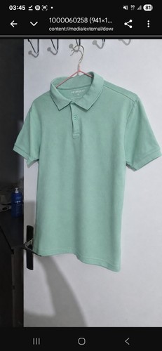 Primark polo homme vert uni - polo,