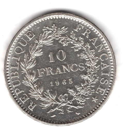 Francs hercule 1965 en - 10,