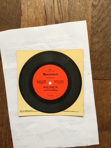 Disque musique vinyle - disque, 45