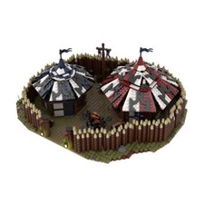 ZITIANYOUBUILD Medieval Mercenary Camp Fit pour Large Village Theme 2524 pièces