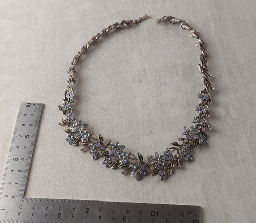 Ancien collier décor strass - ancien,