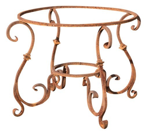 Table ronde fer - table, en