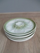 6 Assiettes à huîtres /
