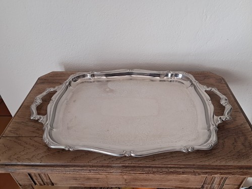 Plateau inox argenté - inox,