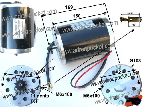 Moteur électrique 1000w 36v - électrique,