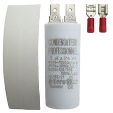 Condensateur 5 µF (5 uF) pour moteur Delta Dore, Becker, Somfy, Nice volet store