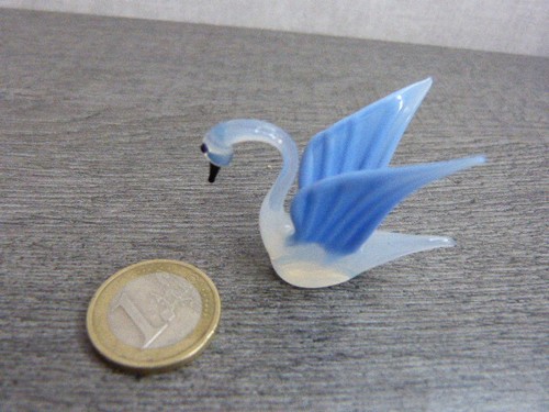 Cygne miniature verre - miniature, en