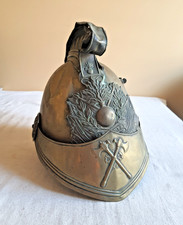 Casque pompier ancien - casque,