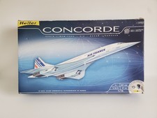 Maquette Heller Concorde 1/72 TBE Licence Air France Boîte Complète Rare Sticker