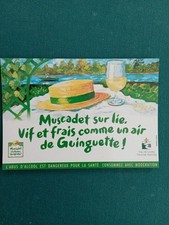 CPM CARTE POSTALE PUB VIN MUSCADET SUR LIE LES ANNEES GUINGUETTE