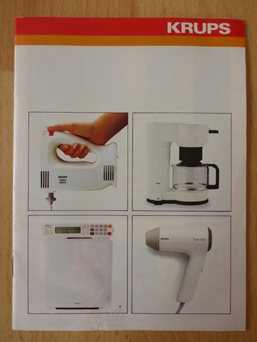 Brochure publicitaire krups - publicitaire,