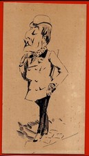 GX7-DESSIN ORIGINAL-ENCRE DE CHINE-SEM-ILLUSTRATEUR-1890