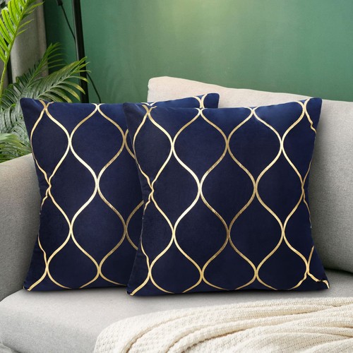 Housse coussin bleu marine - de,