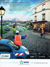 publicité Advertising  1022  2010  ERDF   réseau éléctrique