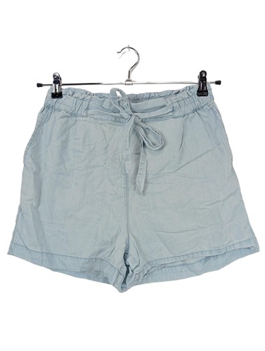 Denim short taille haute - short,