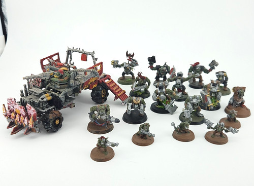 Warhammer ork army lot cmion - warhammer,