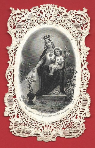 Canivet ancien image pieuse - canivet,