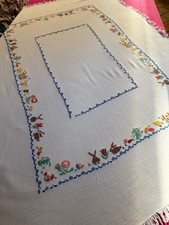 Nappe Art Déco en lin / coton