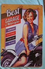 Plaque publicitaire en tôle